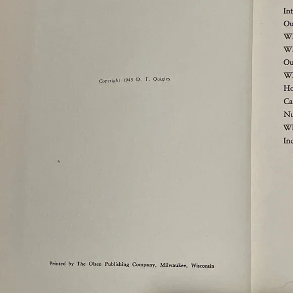 COPY - Vintage The National Malnutrition Book By Dr, D. T. Quigley, 1943 - Picture 4 of 6